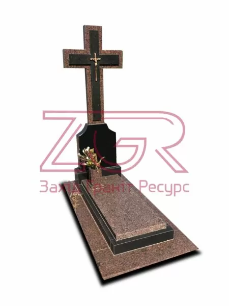 Ексклюзивний гранітний хрест на могилу